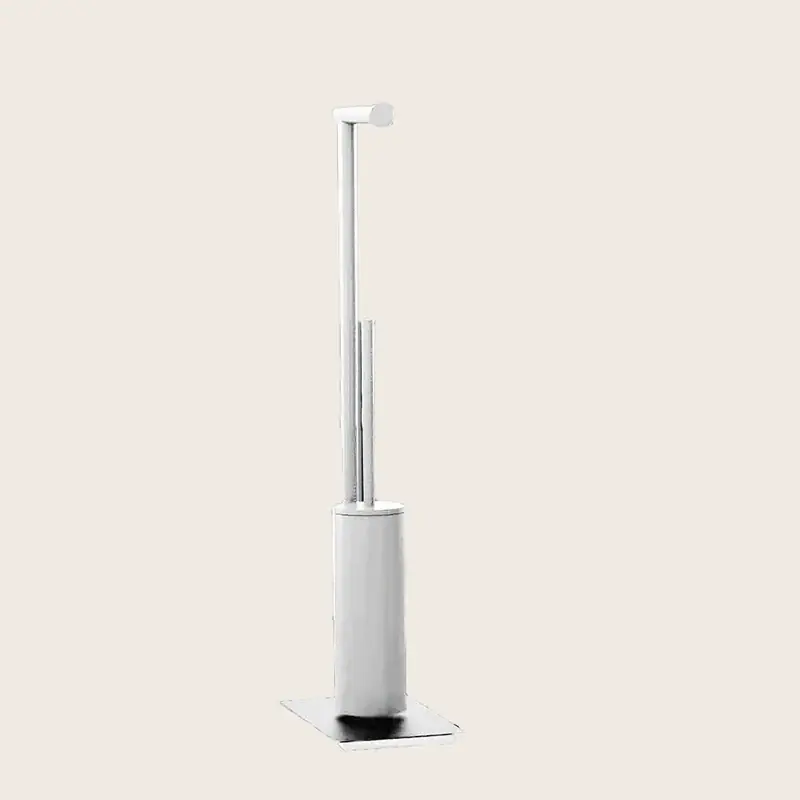 Colombo Square piantana portarotolo portascopino bianco opaco b99070bm Reso Gratuito