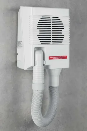 Solo Oggi Colombo asciugacapelli da parete con tubo flessibile bianco b99730
