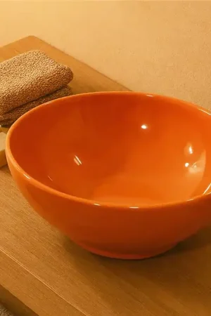 Nic Flavia ciotola lavabo 38 cm per mobile top seconda Scelta Arancio Lucido 001034 Solo Oggi