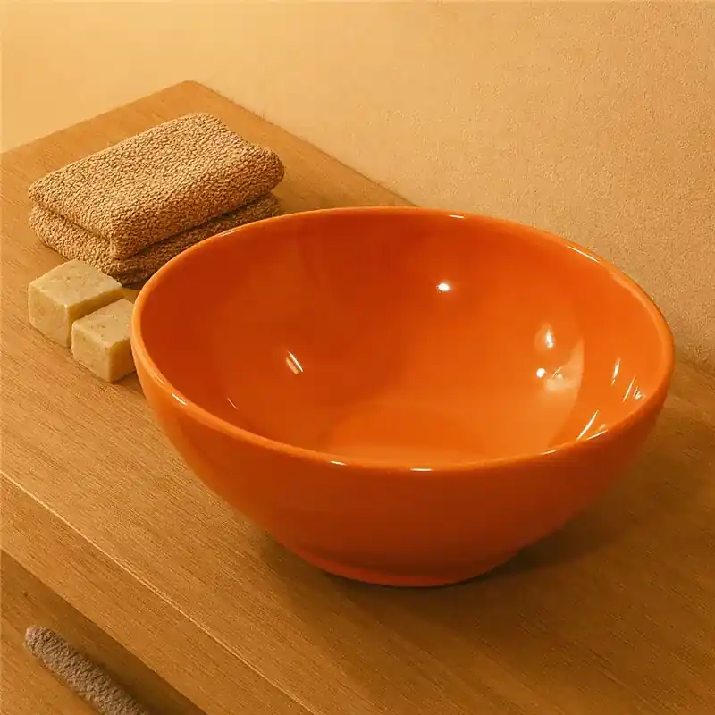 Nic Flavia ciotola lavabo 38 cm per mobile top seconda Scelta Arancio Lucido 001034 Solo Oggi
