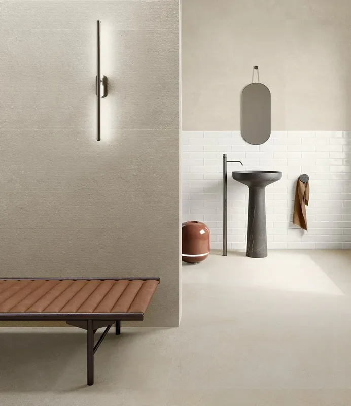 Pavimento Rivestimento 120x120 Cm Effetto Pietra In Gres Porcellanato Sand Ceramica Sant Agostino Silkystone CSASKSSA12 Compra Adesso