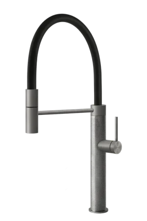 Miscelatore Cucina Semi Pro Monocomando Con Canna Girevole E Doccetta Estraibile Mono Getto Acciaio Spazzolato 60014 Gessi 316 Subito Disponibile