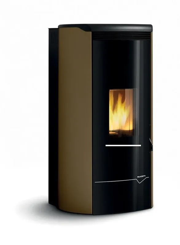 Direttamente Dal Produttore Stufa A Pellet ecofire ad acqua e aria 14kw Con Top In Ghisa e Acciaio Moka Palazzetti Jackie Idro 14