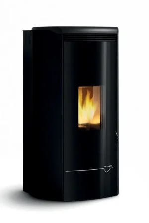 Stufa A Pellet Ecofire Ad Acqua e aria 20kw Con Top In Ghisa e Acciaio Nero Palazzetti Jackie Idro 20 Acs Ultima Occasione