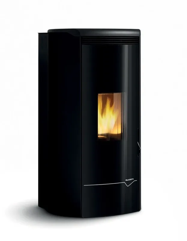Stufa A Pellet Ecofire Ad Acqua e aria 20kw Con Top In Ghisa e Acciaio Nero Palazzetti Jackie Idro 20 Acs Ultima Occasione