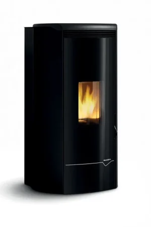 Stufa A Pellet ecofire ad acqua e aria 20kw Con Top In Ghisa e Acciaio Nero Palazzetti Jackie Idro 20 Subito Disponibile