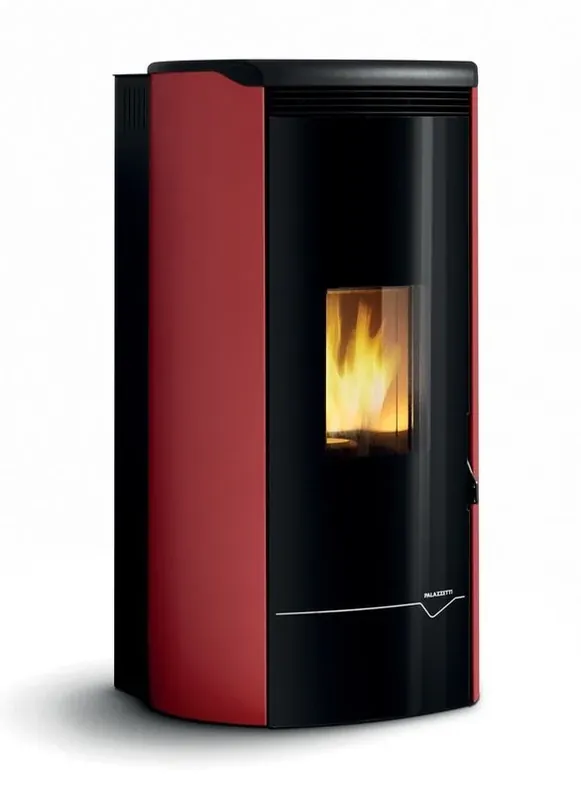 Offerta Speciale Stufa A Pellet ecofire ad acqua o aria 26kw Con Top In Ghisa e Acciaio Rosso Palazzetti Jackie Idro 26