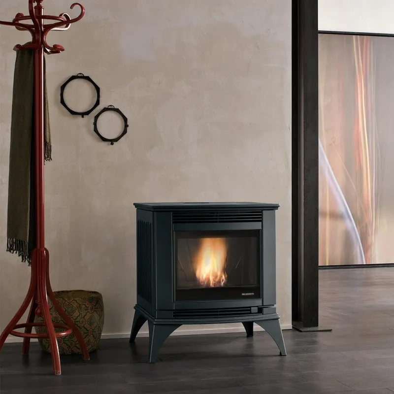 Palazzetti Cesare II Stufa A Pellet Ecofire Ad Aria 9kw nero 805708302 Compra Oggi Stesso