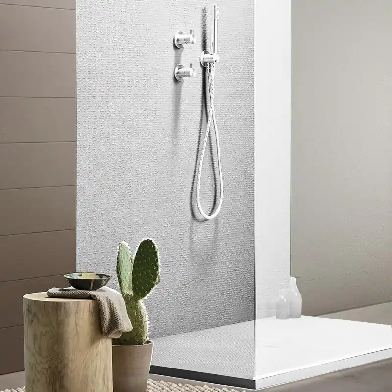 Agha Pixel Piatto Doccia 80x120 antiscivolo tagliabile in resina e gelcoat Bianco Ultime Pezzi