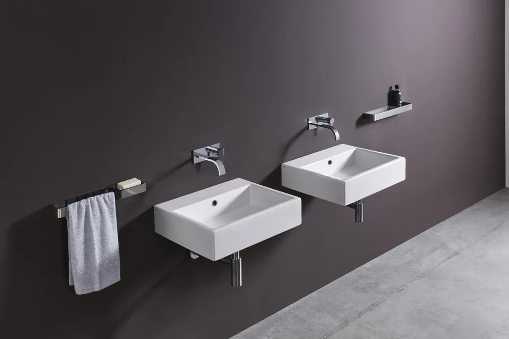 Più Venduto Lavabo 50,5x45 sospeso o da appoggio in ceramica con troppopieno Bianco Matt Cool 001246003 Nic