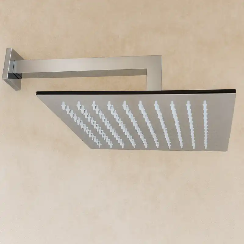 A Buon Prezzo Soffione Doccia 30x30 Quadro 6,5 mm con braccio Cromo