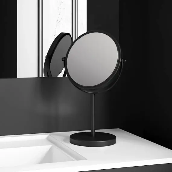 Prezzo Scontato Industrias Cosmic Specchio 5x Ingranditore Da appoggio Nero 2923686
