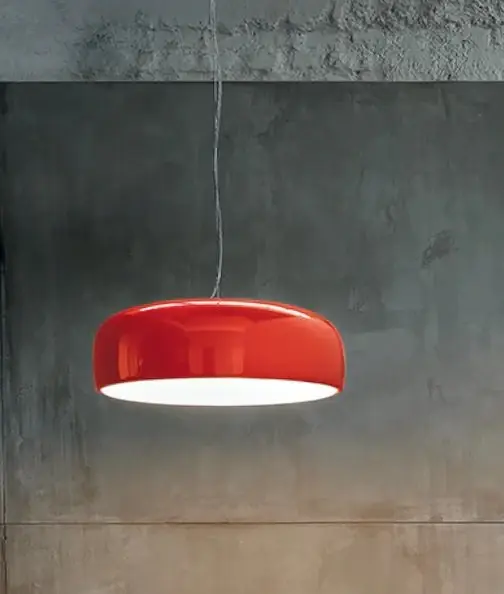 Di Tendenza Flos Smithfield Suspension Lampada a Sospensione Rosso F1371035