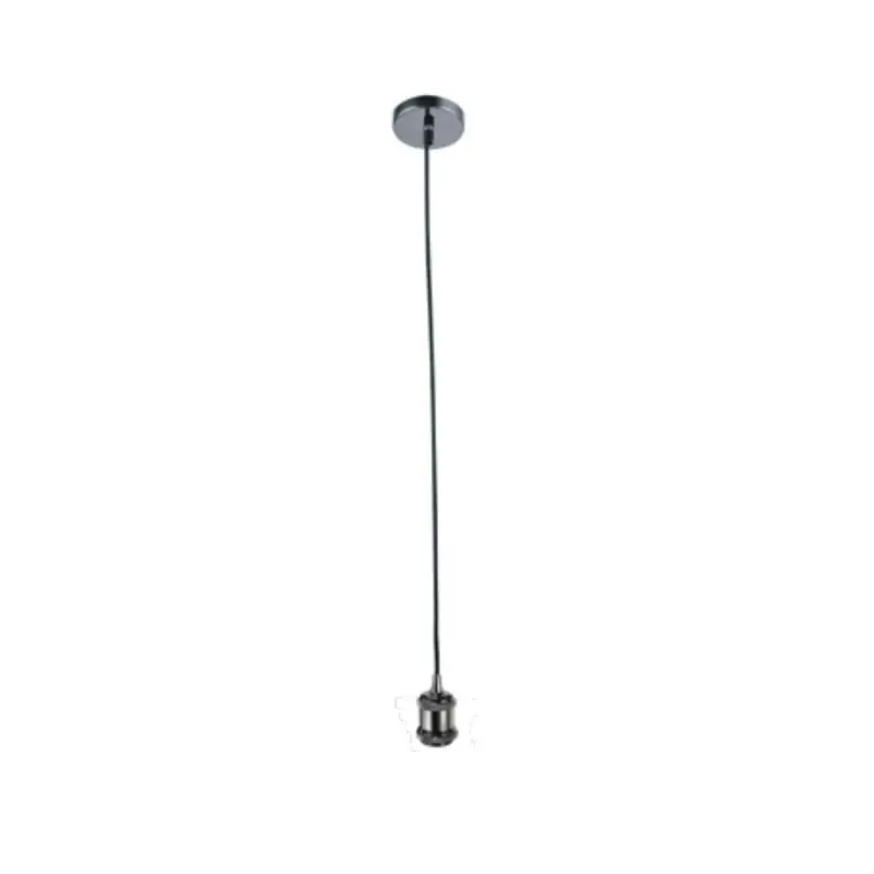 Portalampada attacco E27 potenza 60W cavo 1,5 metri grigio metallico Offerta Del Giorno
