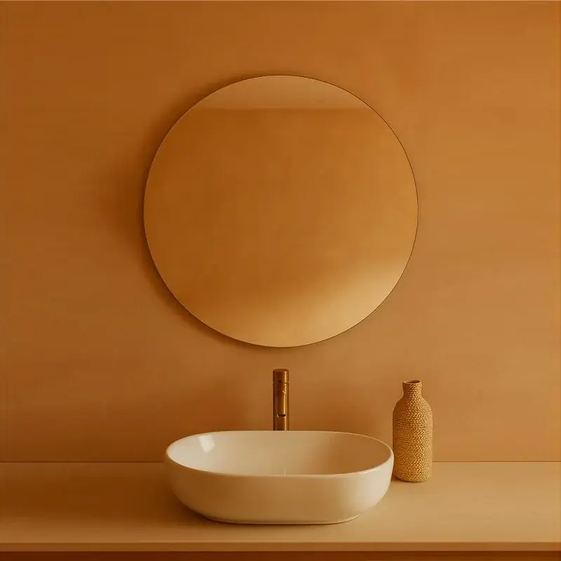 Affare Specchio 60 cm tondo con telaio eko in lamiera zincata
