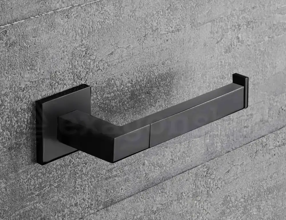 Ultime Pezzi Colombo Design Basicq B3708DNM Porta Rotolo Destro Nero Opaco