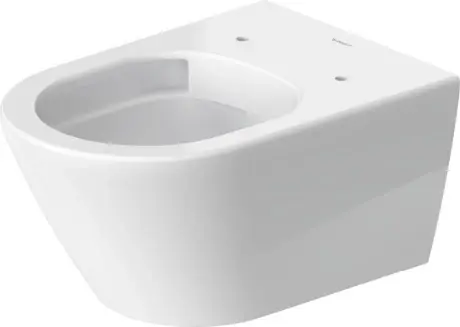 Esclusivo Vaso Sospeso Senza Brida A Cacciata Senza Sedile Bianco Lucido D-Neo 257709 Duravit