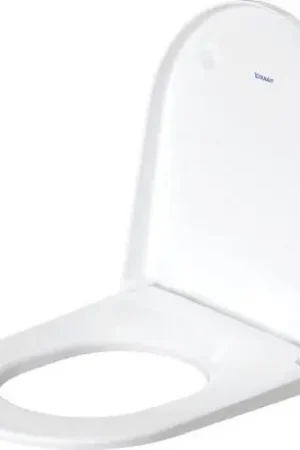 Sedile wc normale con coperchio rimovibile bianco lucido e cerniere in acciaio d-neo 002161 Duravit Vendita Finale