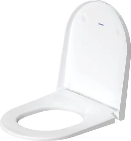 Sedile wc normale con coperchio rimovibile bianco lucido e cerniere in acciaio d-neo 002161 Duravit Vendita Finale