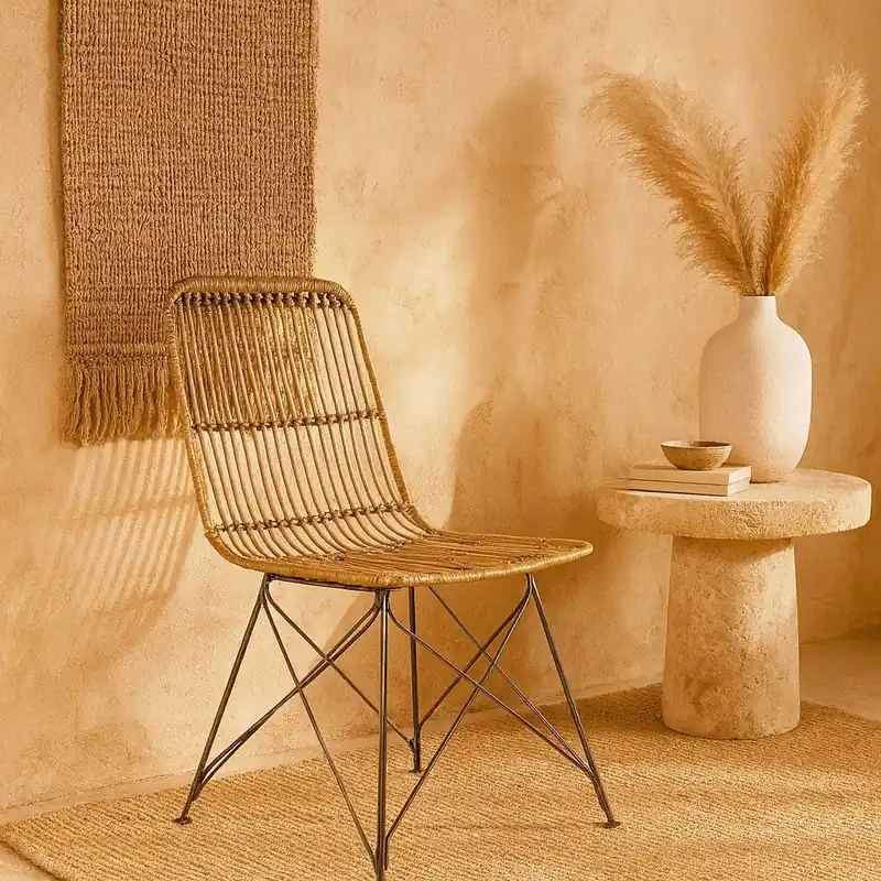 Promozione Andrea Bizzotto Lucila Sedia contemporanea in fibre naturali Kubu 0671474