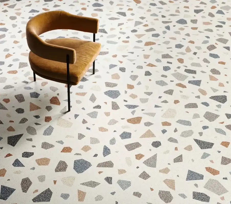 Bestseller Pavimento rivestimento 60x60 decoro Effetto graniglia Rettificato in Gres Porcellanato Palladian Light Lucido Newdeco CSANDPLL90 Ceramica Sant Agostino