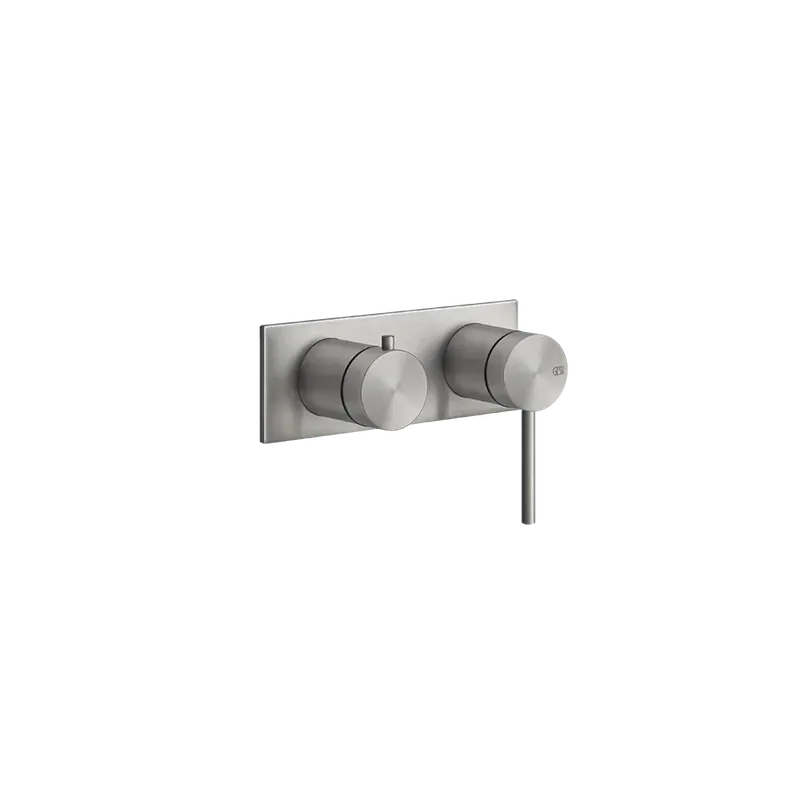 Parte Esterna Miscelatore Doccia A Parete 2 Vie parte incasso non inclusa Steel Brushed 54079 Gessi Compra Oggi Stesso
