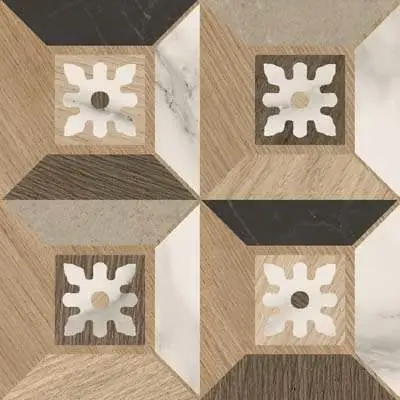 Pavimento 20x20 con decoro Effetto Legno In Gres Porcellanato Elite 04 Ceramica Sant Agostino Intarsi CSAIEL0420 Super Prezzo