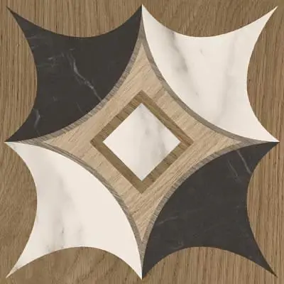 Prezzo Ridotto Pavimento 20x20 con decoro Effetto Legno In Gres Porcellanato Elite 01 Ceramica Sant Agostino Intarsi CSAIEL0120