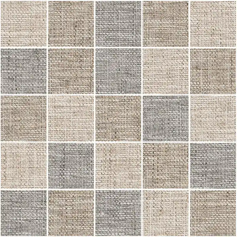 Must-Have Rivestimento Mosaico 30x30 Effetto Tessuto Gres Porcellanato Rettificato Mix Dark Ceramica Sant Agostino Fineart CSAMFMXD30