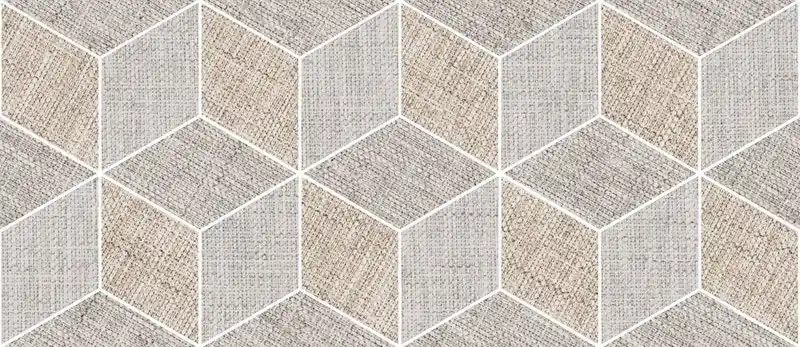 Quantità Limitata Pavimento rivestimento 20x46 decoro Effetto Tessuto in Gres Porcellanato Mix Light Ceramica Sant Agostino Fineart Hexagon CSAEXFML01