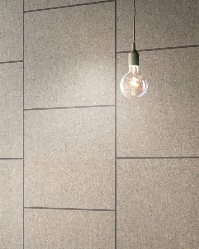 Nuova Collezione Pavimento rivestimento 20x20 Effetto Tessuto in Gres 10 mm Rettificato Ecru Ceramica Sant Agostino Fineart CSAFIECR20
