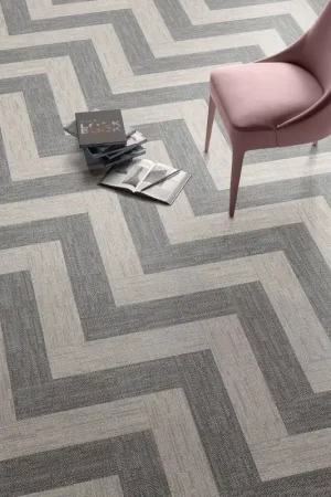 Consegna Rapida Pavimento rivestimento 10x60 Effetto Tessuto in Gres Porcellanato Rettificato Grey Ceramica Sant Agostino Digitalart CSADIAGR10