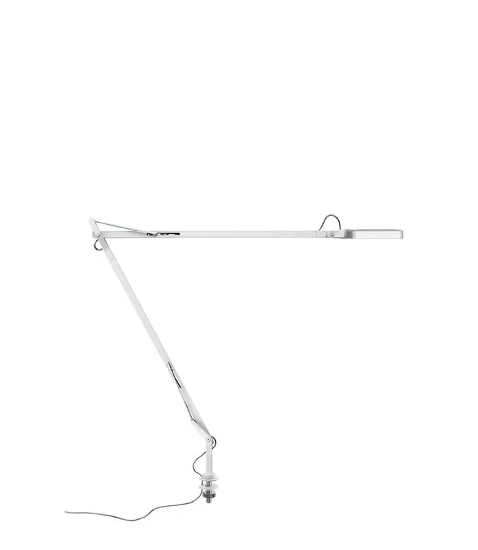 Flos Kelvin LED Lampada scrivania con supporto e Cavo nascosto Bianco lucido F3309009 Sconto