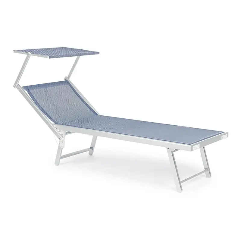 Andrea Bizzotto Cross Lettino sdraio con parasole Blu Mix 0815060 Promozione