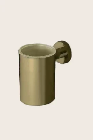 Colombo Plus Bicchiere porta spazzolini Inamovibile Oro Mat W49020OM Pagamento Sicuro