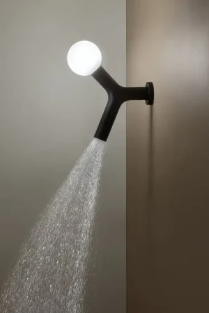 Must-Have Antonio lupi Apollo 2 soffione a parete con illuminazione nero opaco