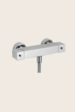 Acquista Ora Paffoni Level Leq268st Miscelatore doccia Esterno con limitatore di portata ECOSTOP Steel Acciaio