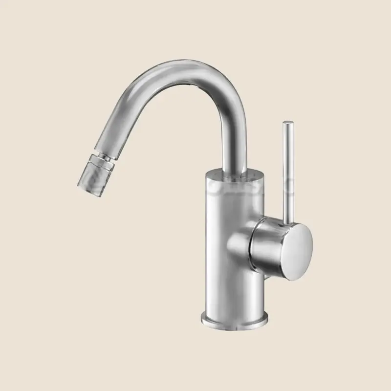 Paffoni Light Lig138st Miscelatore Bidet Girevole Senza Piletta Steel Acciaio Inox Sconto