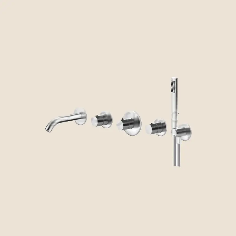 Paffoni Modular Box Mde001st Set vasca termostatico Senza Parte Incasso Steel Acciaio Offerta Lampo
