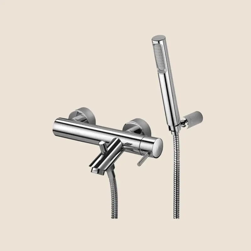 Paffoni Light Lig026 Miscelatore vasca Esterno Con Set Doccetta Cromo Offerta Limitata