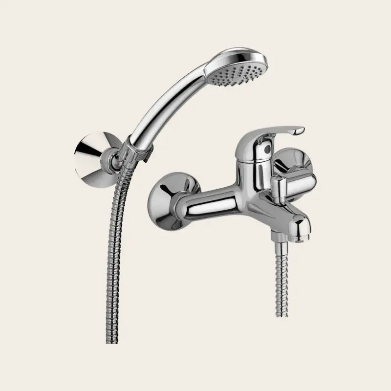 Ultimissimo Modello Paffoni Apollo 3 Apm3022 Miscelatore Vasca Italia Con Set Doccetta Cromo