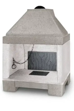 Focolare in refrattario 100x113x65 con registro fumi Palazzetti Patio 86 R Must-Have