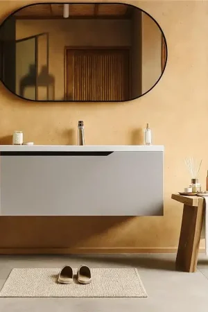 Affare Mobile bagno clear grey 100x45 Modena lavabo in ceramica lucida