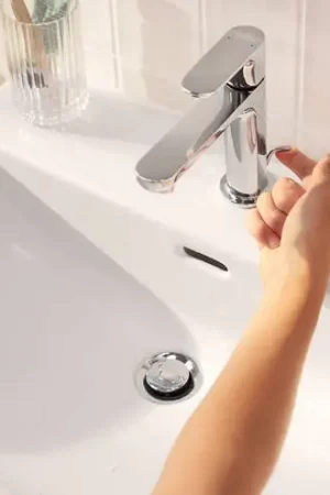 Scelto Dai Clienti Hansgrohe Rebris S Miscelatore Lavabo Coolstart con salterello Cromo 72519000
