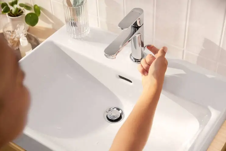 Scelto Dai Clienti Hansgrohe Rebris S Miscelatore Lavabo Coolstart con salterello Cromo 72519000