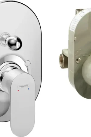 Miscelatore doccia con corpo Incasso a muro e deviatore Cromo Hansgrohe Rebris S 72448000 Offerta Speciale