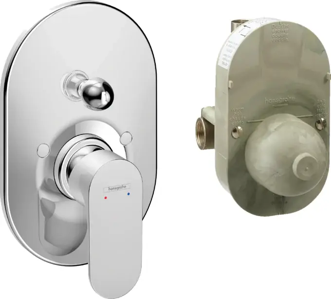 Miscelatore doccia con corpo Incasso a muro e deviatore Cromo Hansgrohe Rebris S 72448000 Offerta Speciale