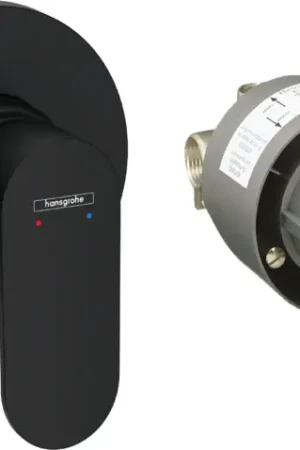 Reso Gratuito Miscelatore Monocomando Doccia Da Incasso Nero Opaco Hansgrohe Rebris S 72648670