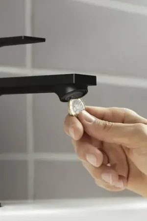Economico Hansgrohe Rebris E Miscelatore Lavabo 110 Coolstart Con Piletta Nero Opaco 72559670