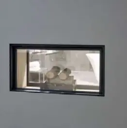 Super Prezzo Antonio Lupi Filoskemab100 termocamino bifacciale a legna ad incasso in acciaio